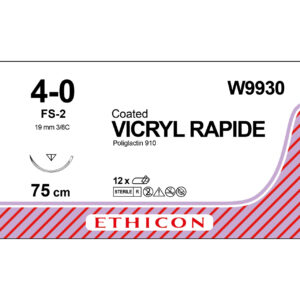 Ethicon Sutur, Vicryl Rapide, 4-0, FS-2, 75 cm, W9930