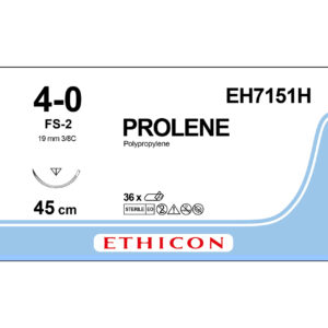 Ethicon Sutur, Prolene, 4-0, FS-2, 45 cm, EH7151H
