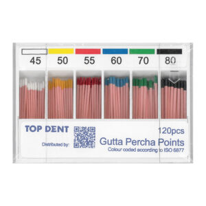 Top Dent Guttaperka, Sortiment Nr 45–80, 28 mm