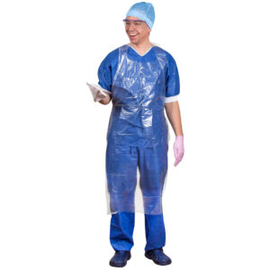 Plastförkläden Transparent